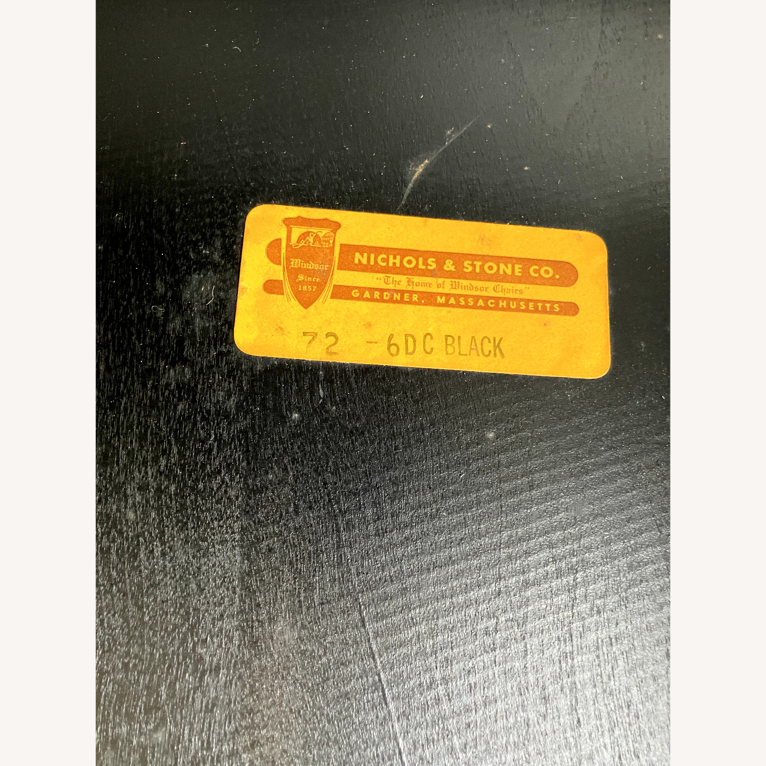 Nichols & Stone Black Wood Rocking Chair - image-6