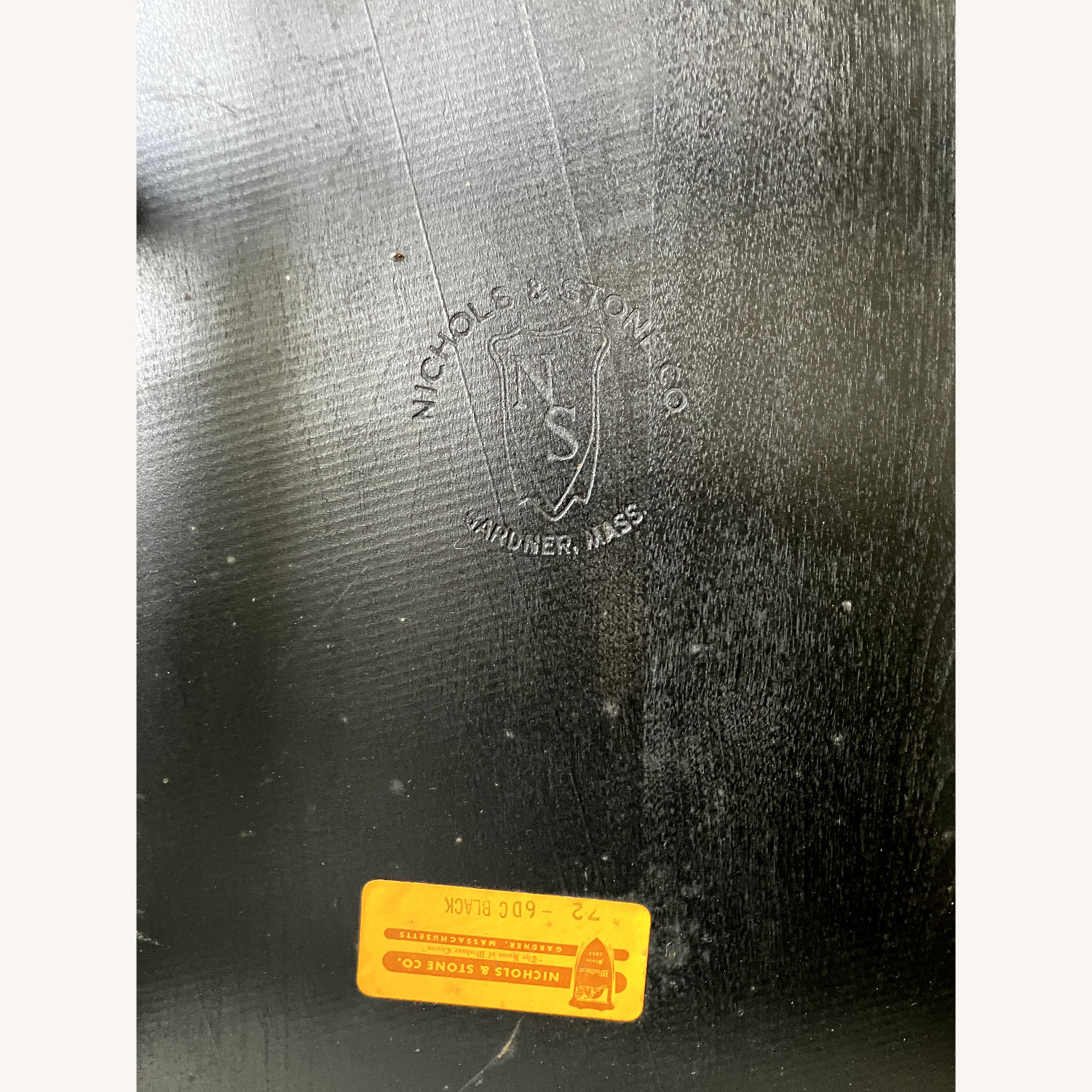 Nichols & Stone Black Wood Rocking Chair - image-5