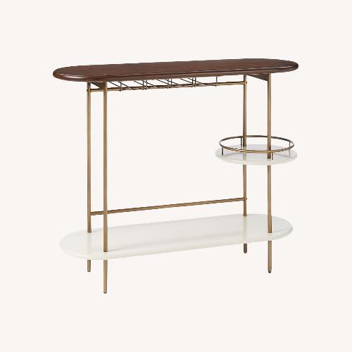 Used West Elm White Bar Cart for sale on AptDeco