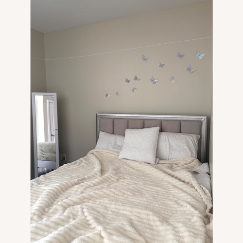 Used Light Gray Full Bed for sale on AptDeco