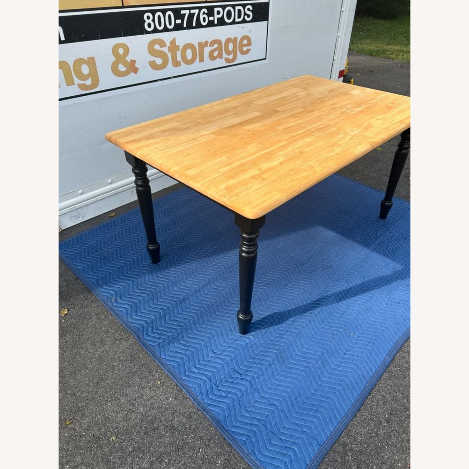 Natural Wood Dining Table - image-4