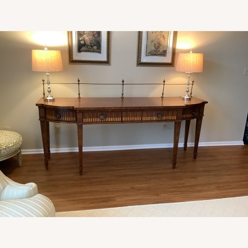 Used Vintage/Antique Dark Brown Wood Sideboard for sale on AptDeco