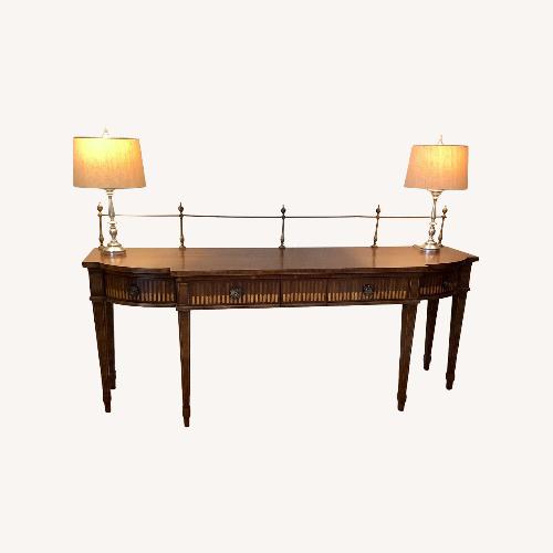 Used Vintage/Antique Dark Brown Wood Sideboard for sale on AptDeco