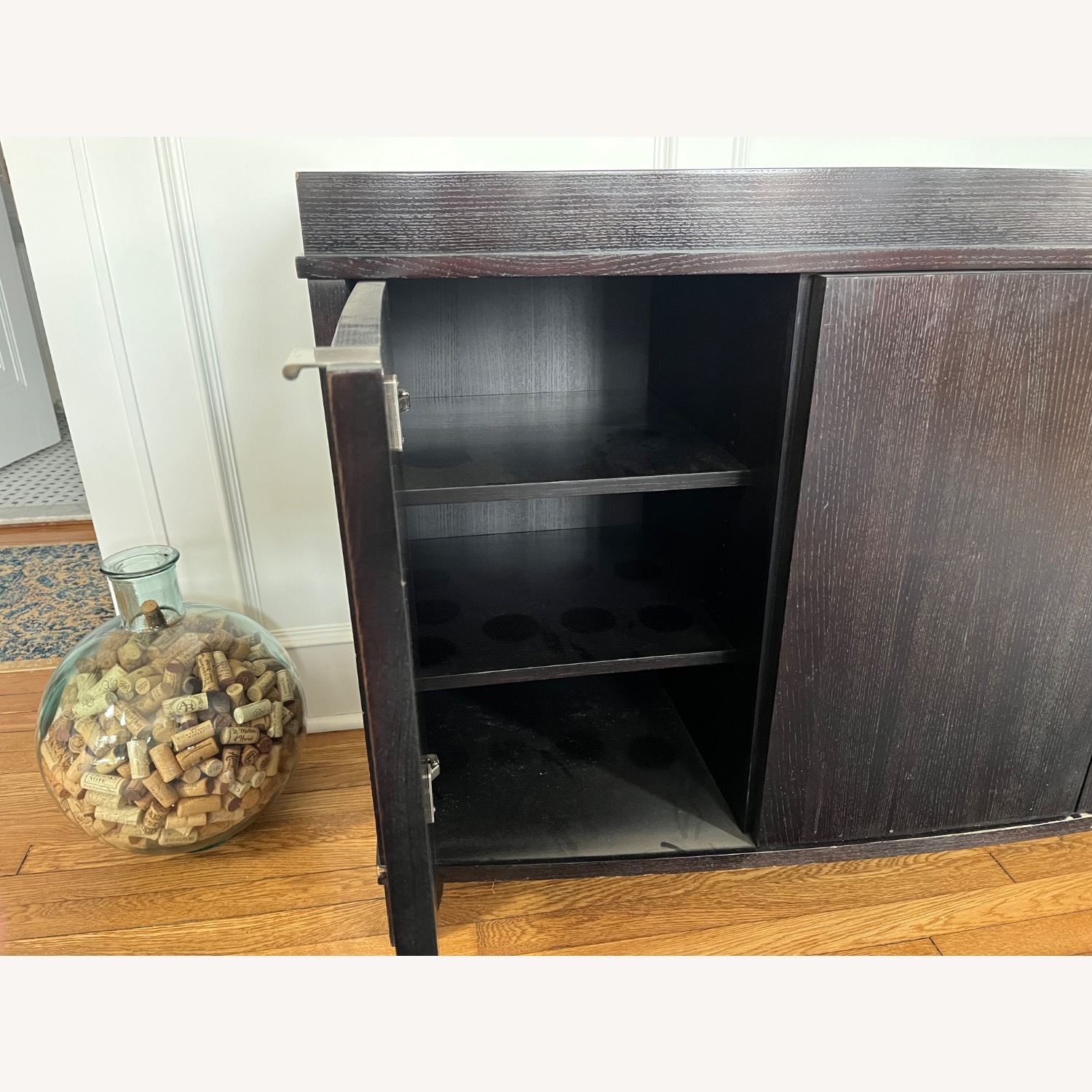 Crate & Barrel Portland Black Wood Sideboard - image-3