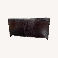 Crate & Barrel Portland Black Wood Sideboard