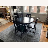 Crate & Barrel Black Dining Set