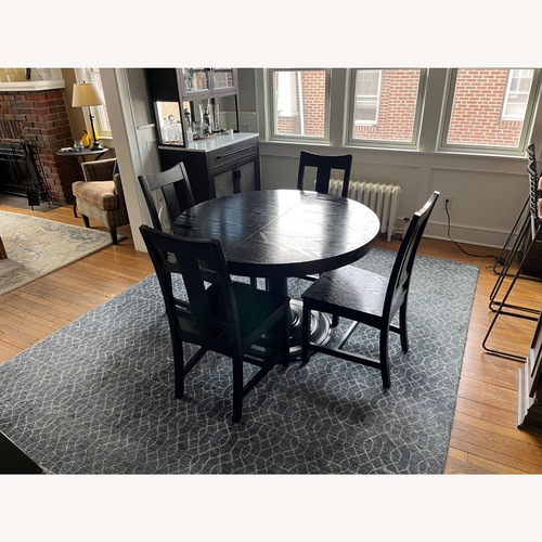 Used Crate & Barrel Black Dining Set for sale on AptDeco