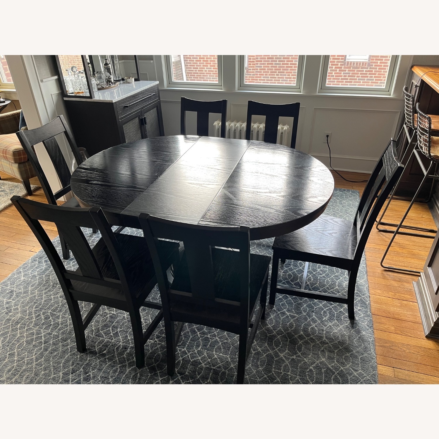 Crate & Barrel Black Dining Set - image-2