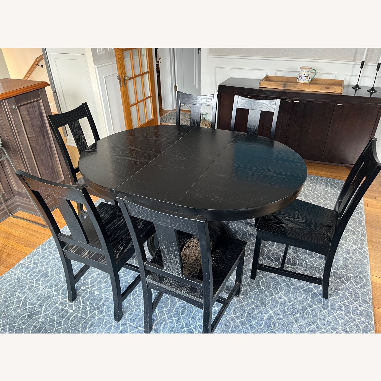 Crate & Barrel Black Dining Set - image-3