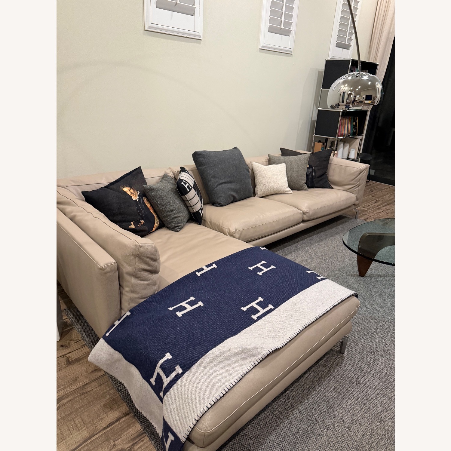 Design Within Reach Light Gray 2 Piece Sectional - image-3