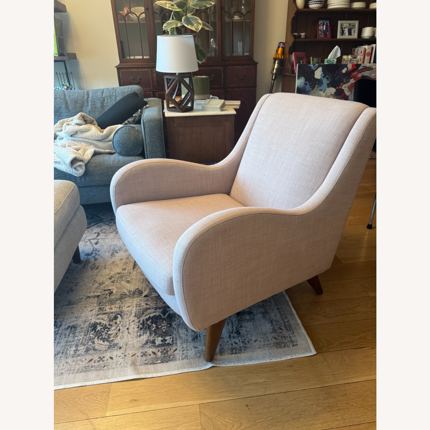 West Elm Sebastian Pink Accent Chair - image-1