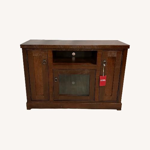 Used TV Stand with 2 Doors European Aquamarine for sale on AptDeco