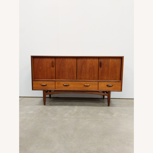 Used Vintage Mid Century Modern Teak Credenza by G Plan for sale on AptDeco