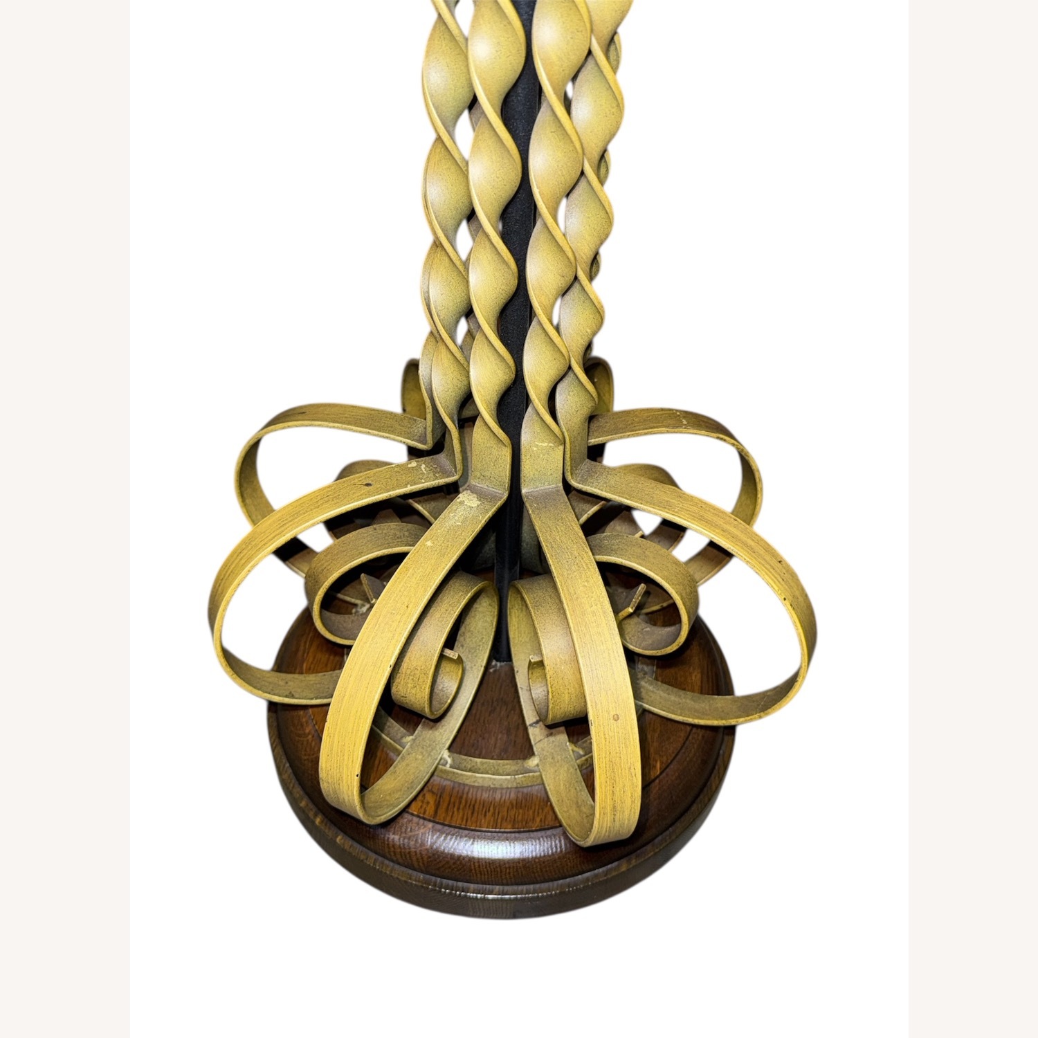 Vintage/Antique Natural Wood Table Lamp - image-14