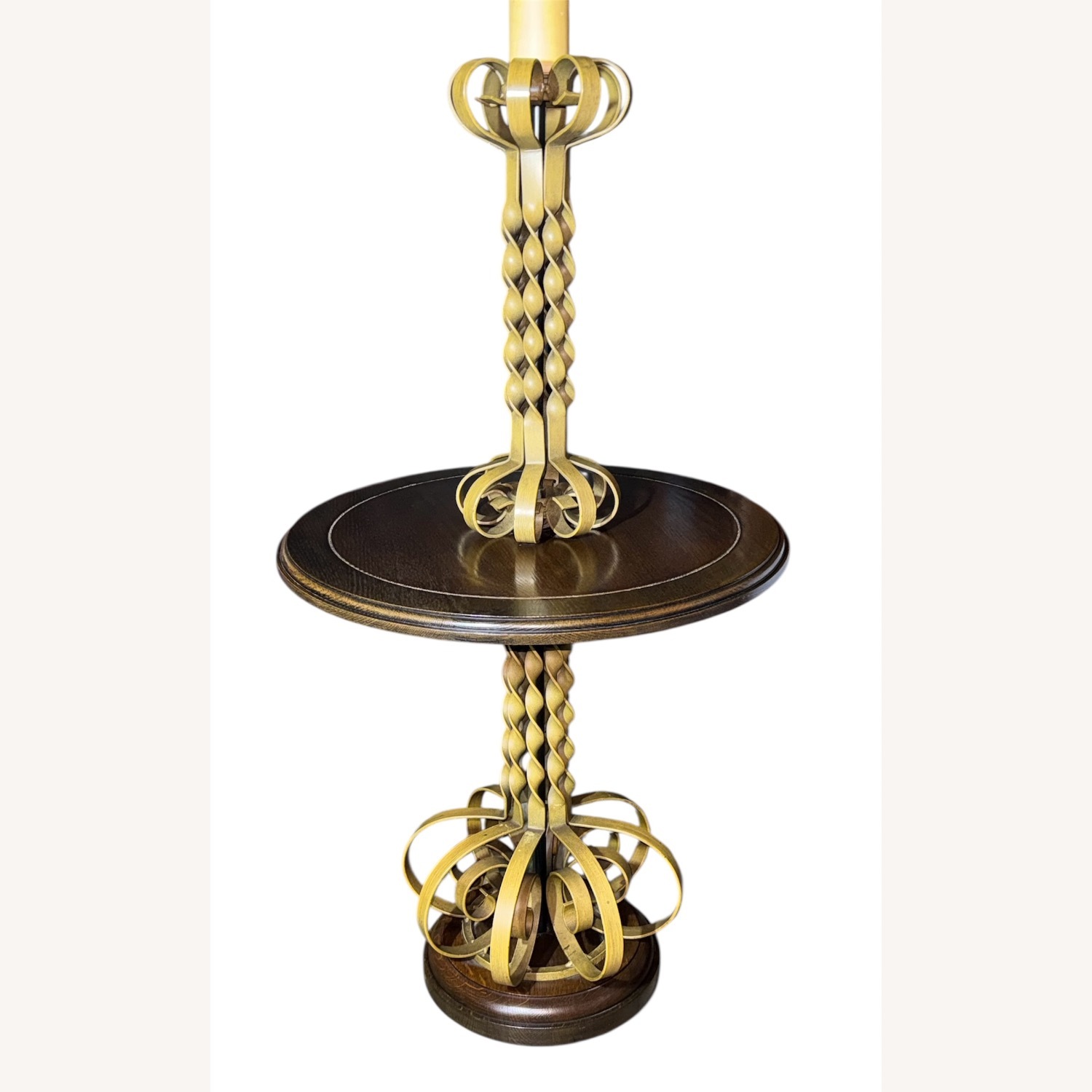 Vintage/Antique Natural Wood Table Lamp - image-18