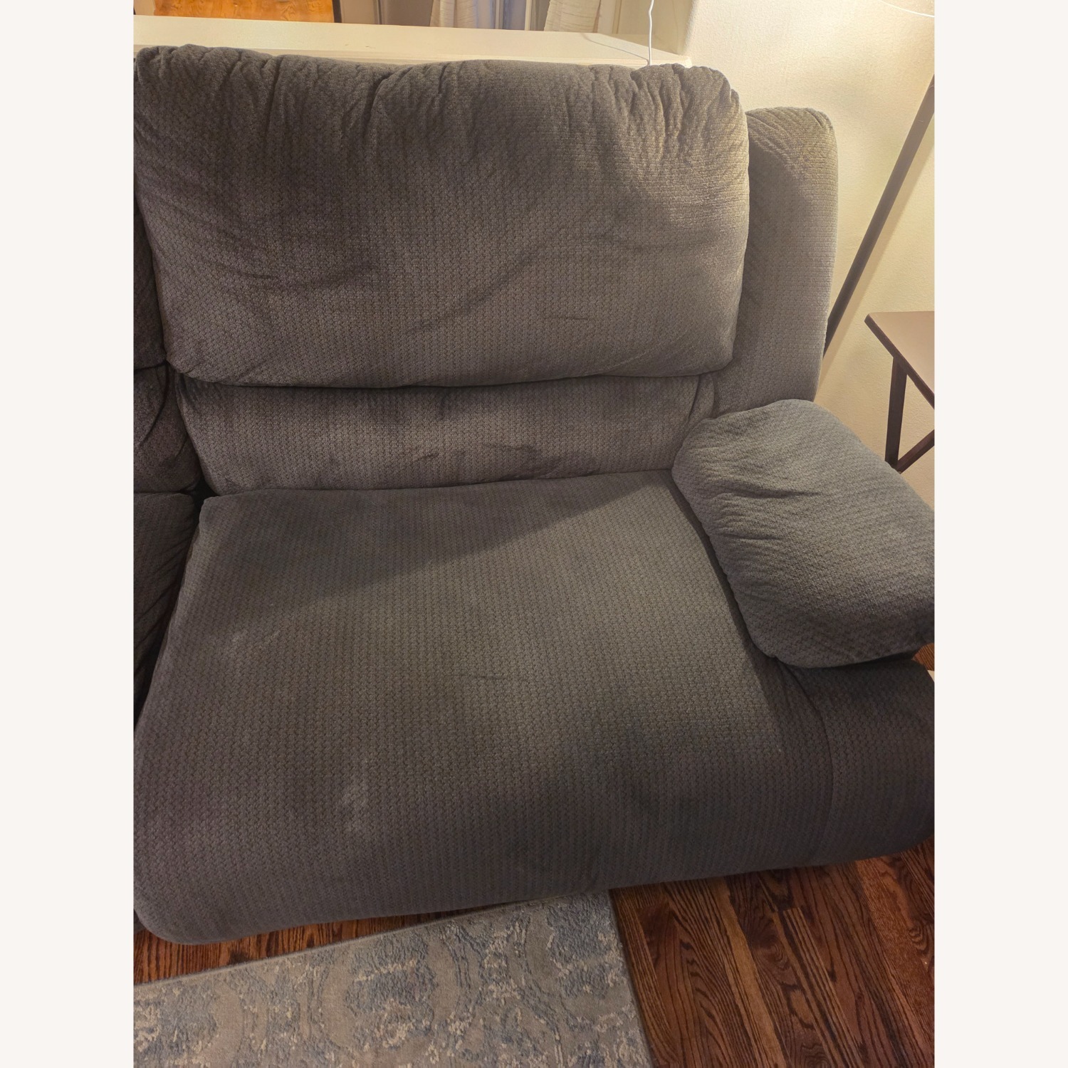 Ashley Furniture Dark Gray Fabric 2 Seater Sofa - image-8