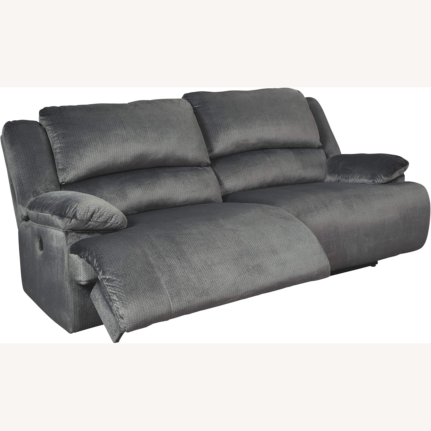 Ashley Furniture Dark Gray Fabric 2 Seater Sofa - image-9