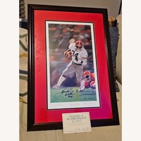 Signed Herschel Walker Heisman Trophy Print