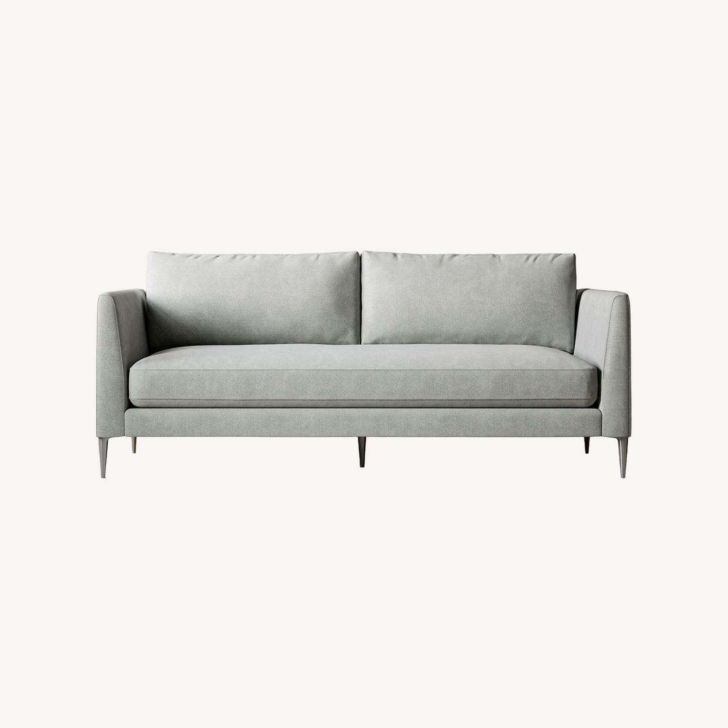 West Elm Vail Light Gray Fabric 3+ Seater Sofa - image-0