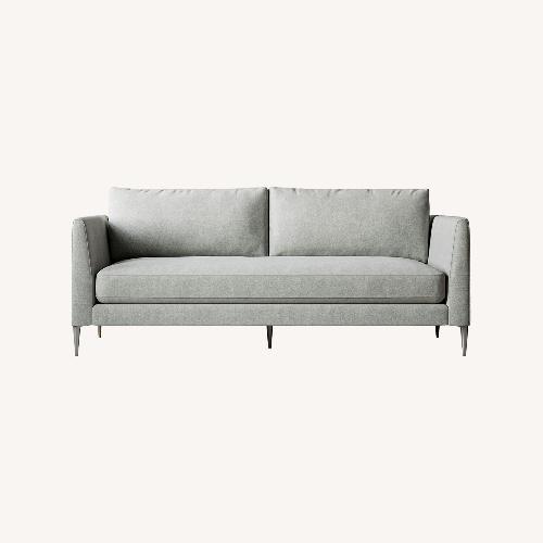 Used West Elm Vail Light Gray Fabric 3+ Seater Sofa for sale on AptDeco