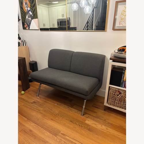 Used West Elm Dark Gray Fabric Dining Chair for sale on AptDeco
