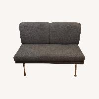 West Elm Dark Gray Fabric Dining Chair