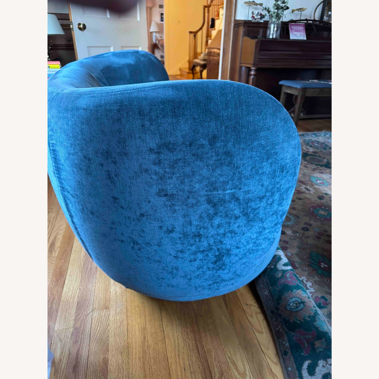 Ferm Living Blue Velvet 2 Seater Sofa - image-5