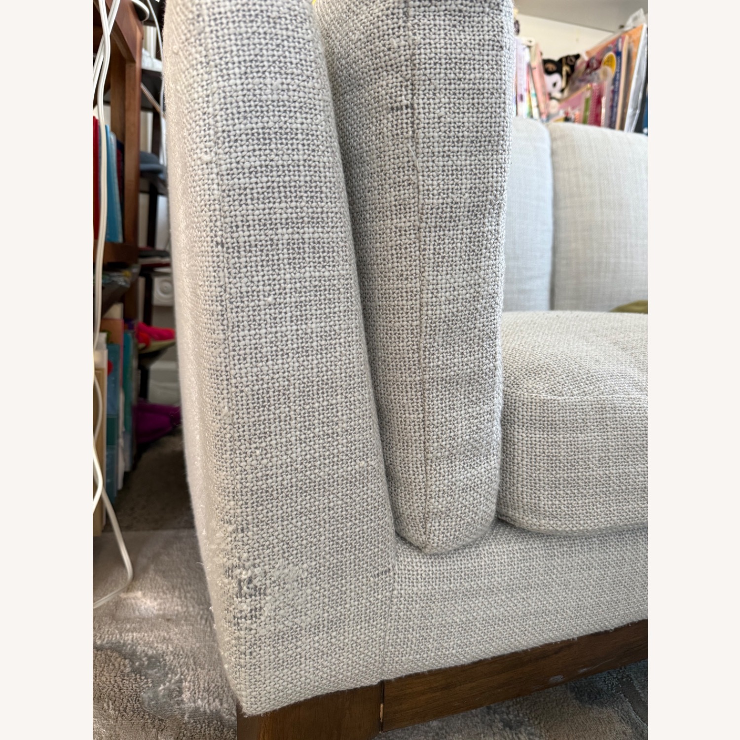 Article Light Gray Fabric 3+ Seater Sofa - image-10