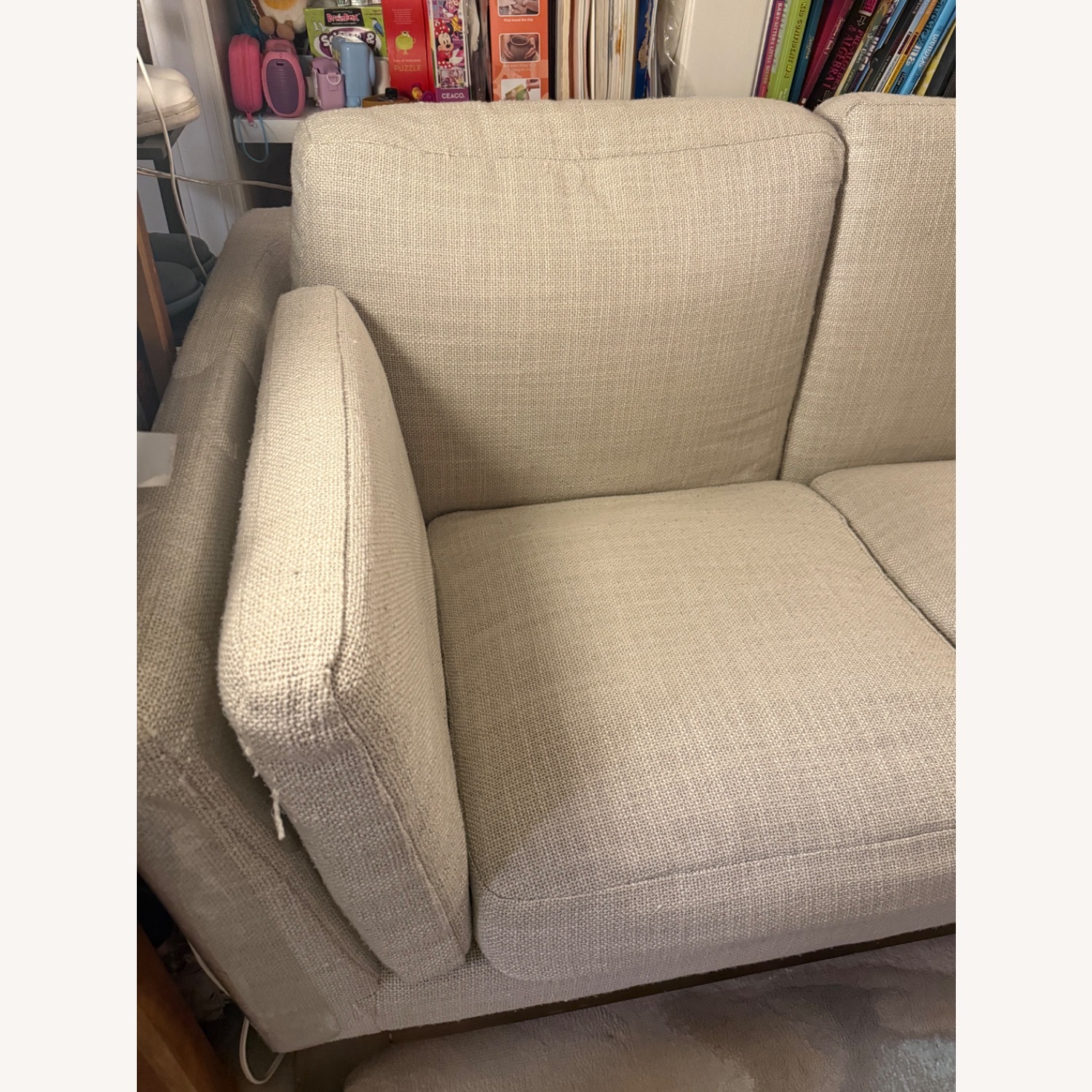 Article Light Gray Fabric 3+ Seater Sofa - image-3