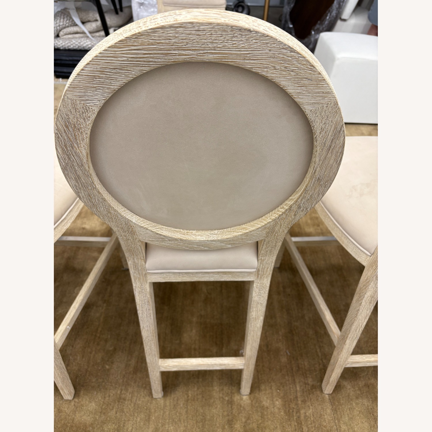 RH French Contemporary Leather Counter Stools (5) - image-6