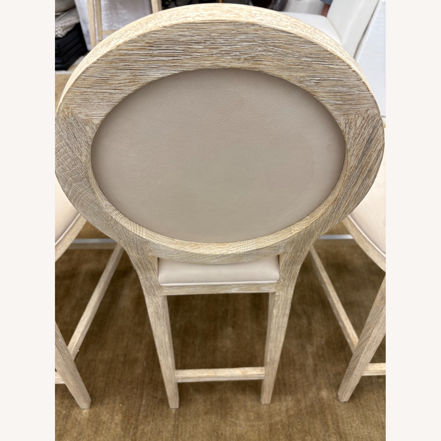 RH French Contemporary Leather Counter Stools (5) - image-4