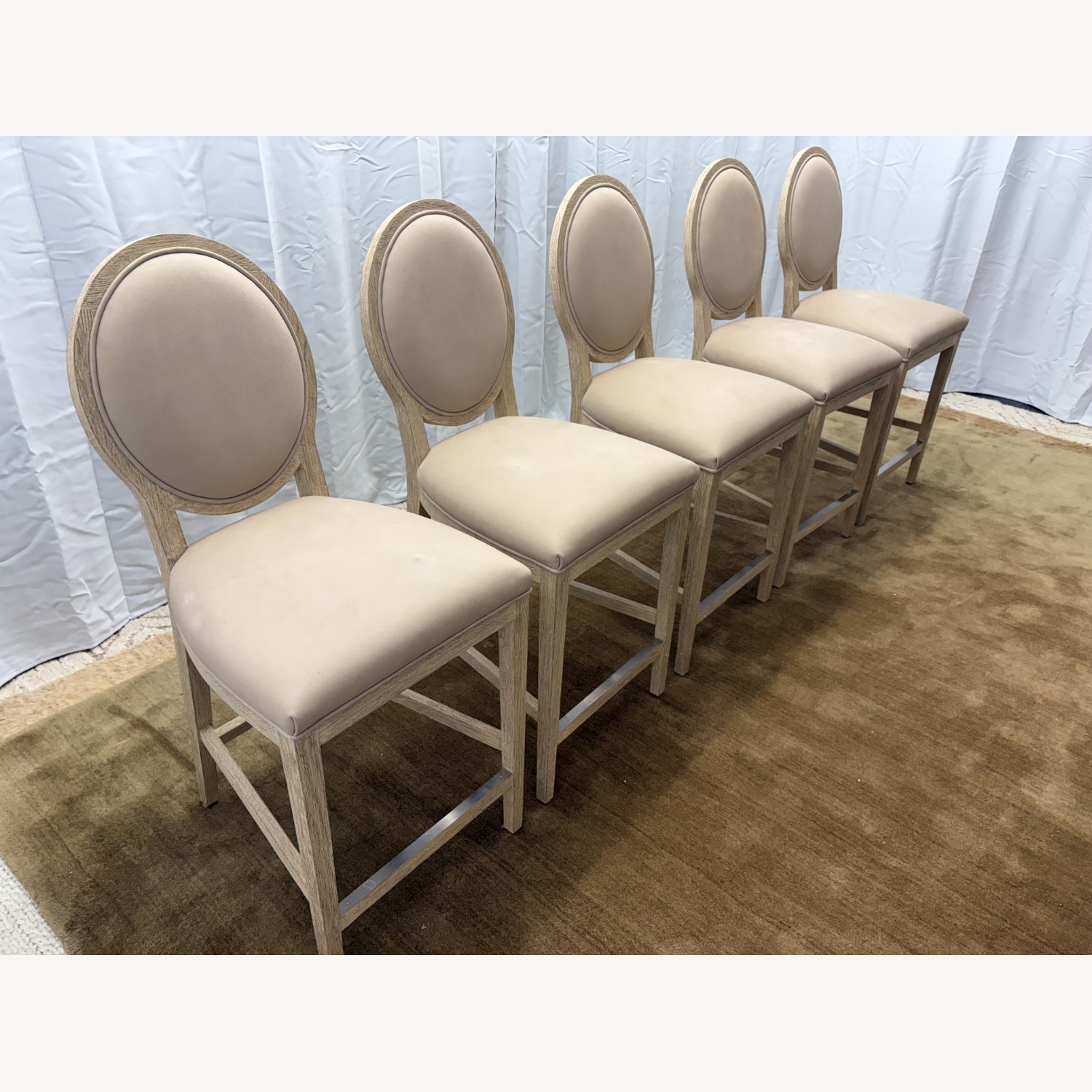 RH French Contemporary Leather Counter Stools (5) - image-25