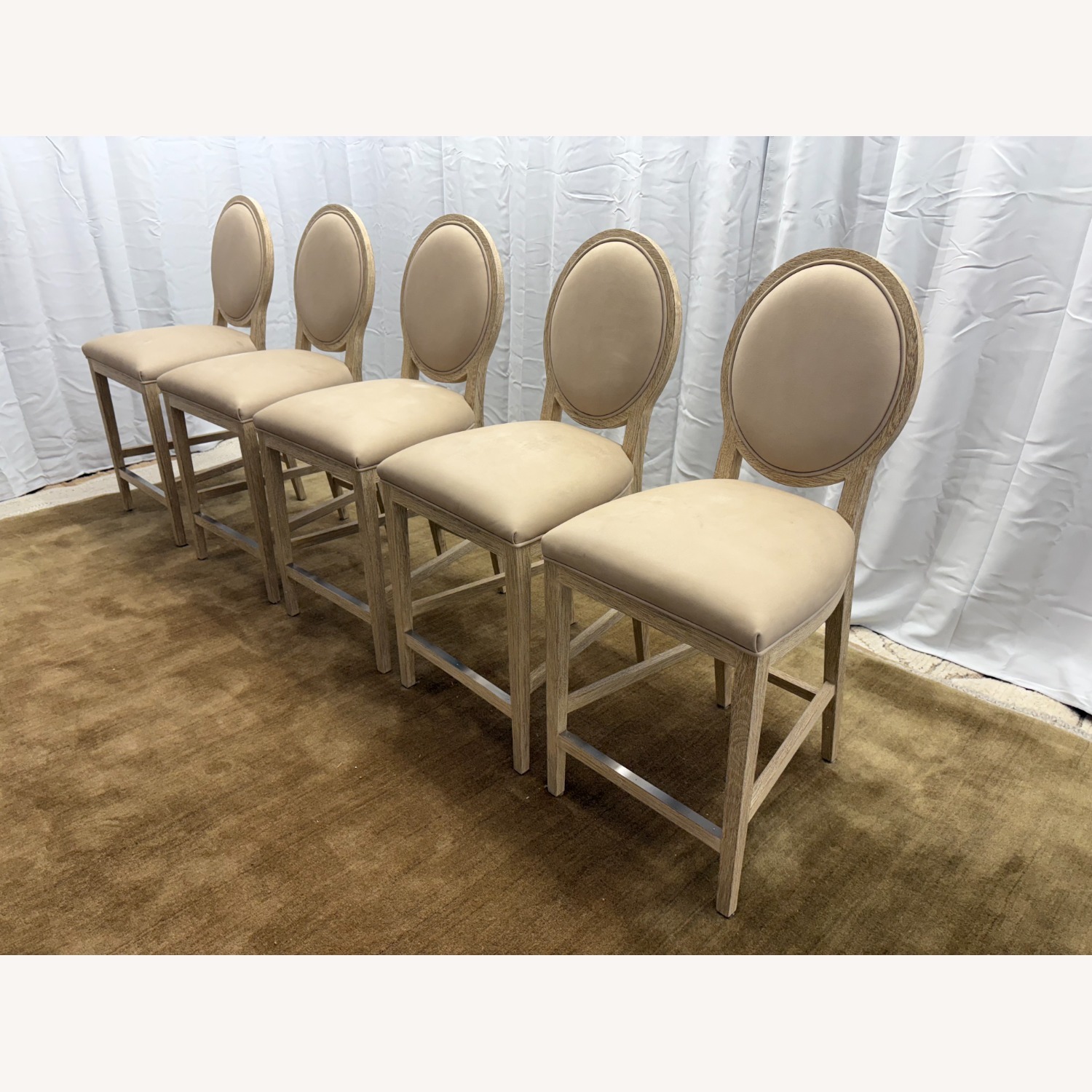 RH French Contemporary Leather Counter Stools (5) - image-23