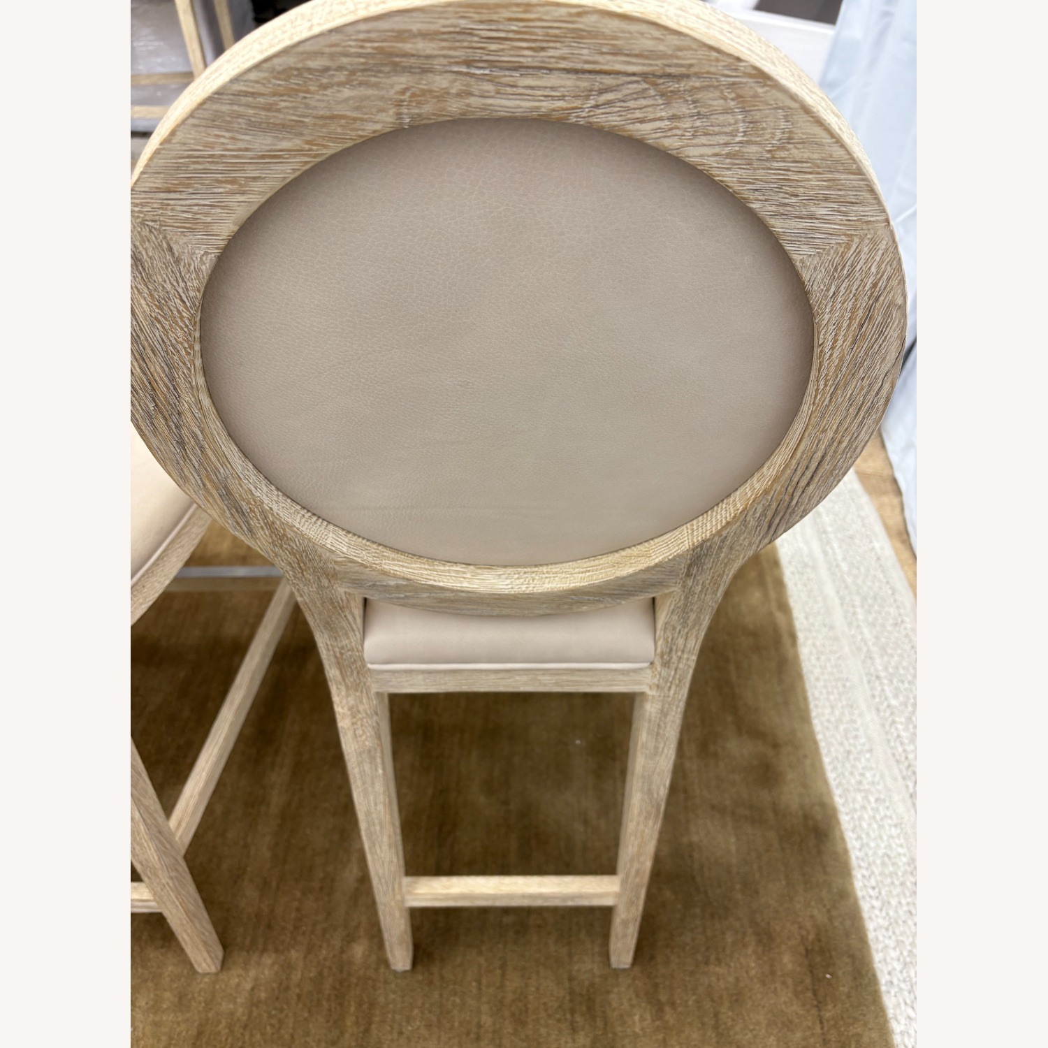 RH French Contemporary Leather Counter Stools (5) - image-5