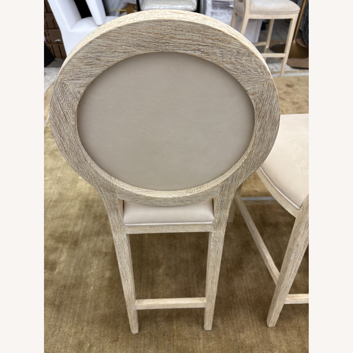 RH French Contemporary Leather Counter Stools (5) - image-26