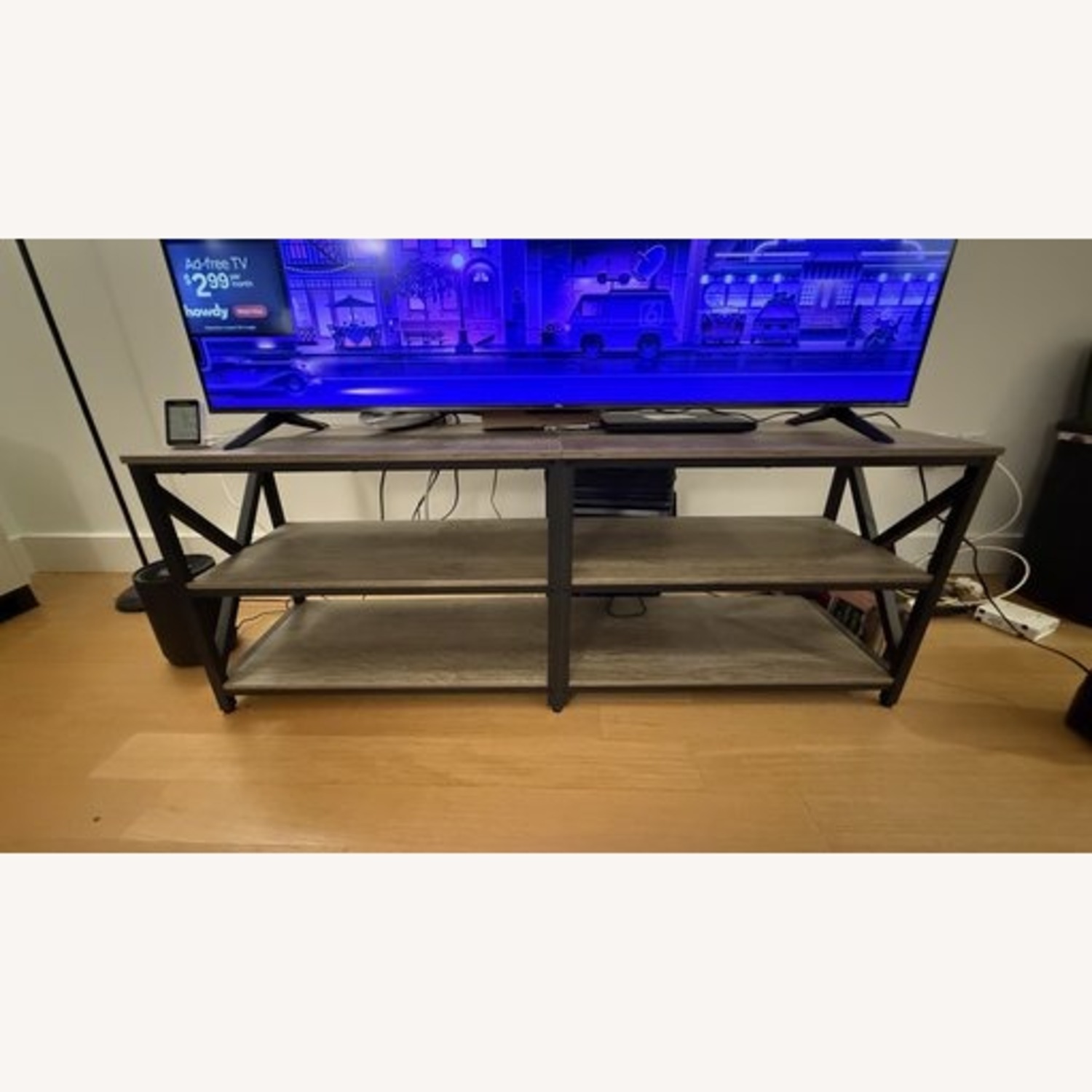 Amazon Light Gray Wood Coffee Table - image-1