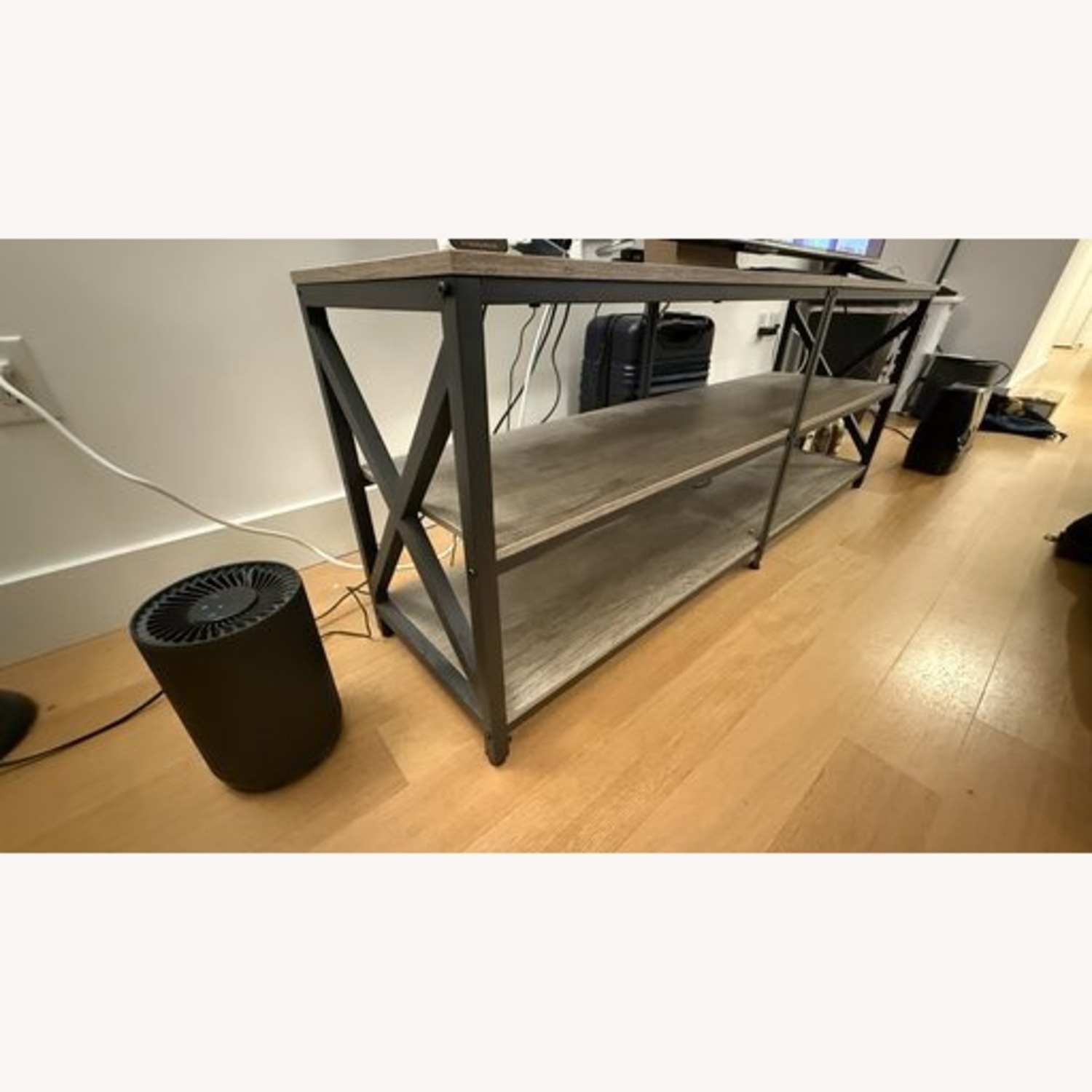 Amazon Light Gray Wood Coffee Table - image-2