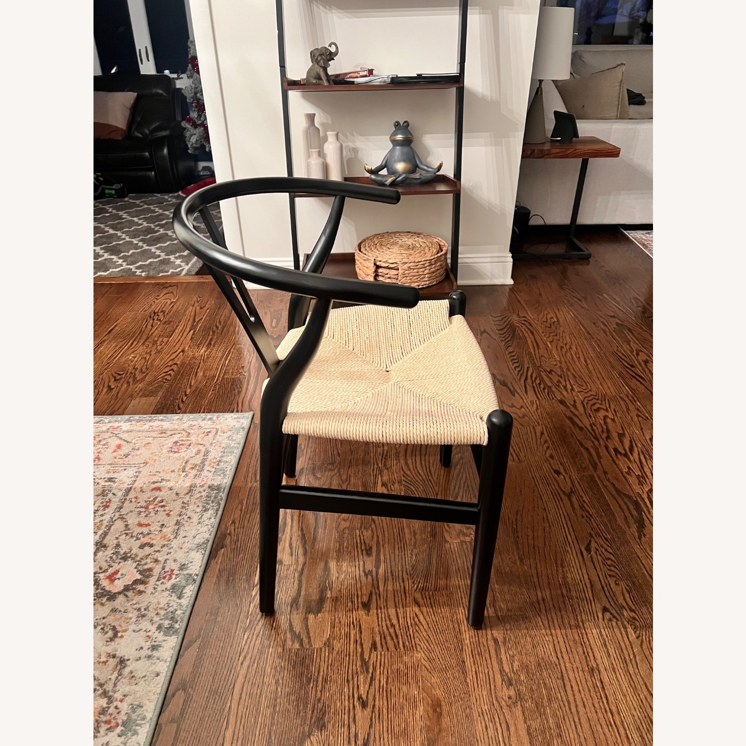 Poly and Bark Weave Black Dining Chairs - image-1