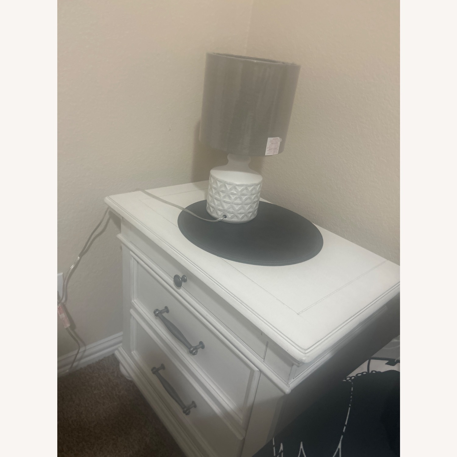 Ashley Furniture White Wood Side Table - image-3