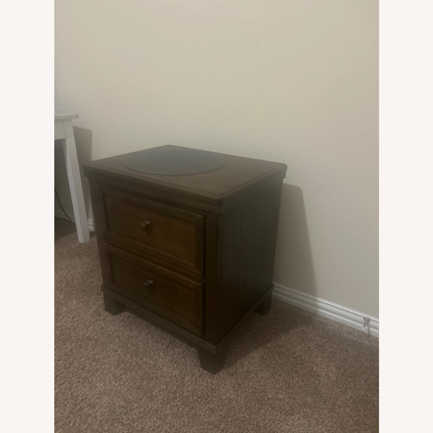 Ashley Furniture Dark Brown Wood Side Table - image-2