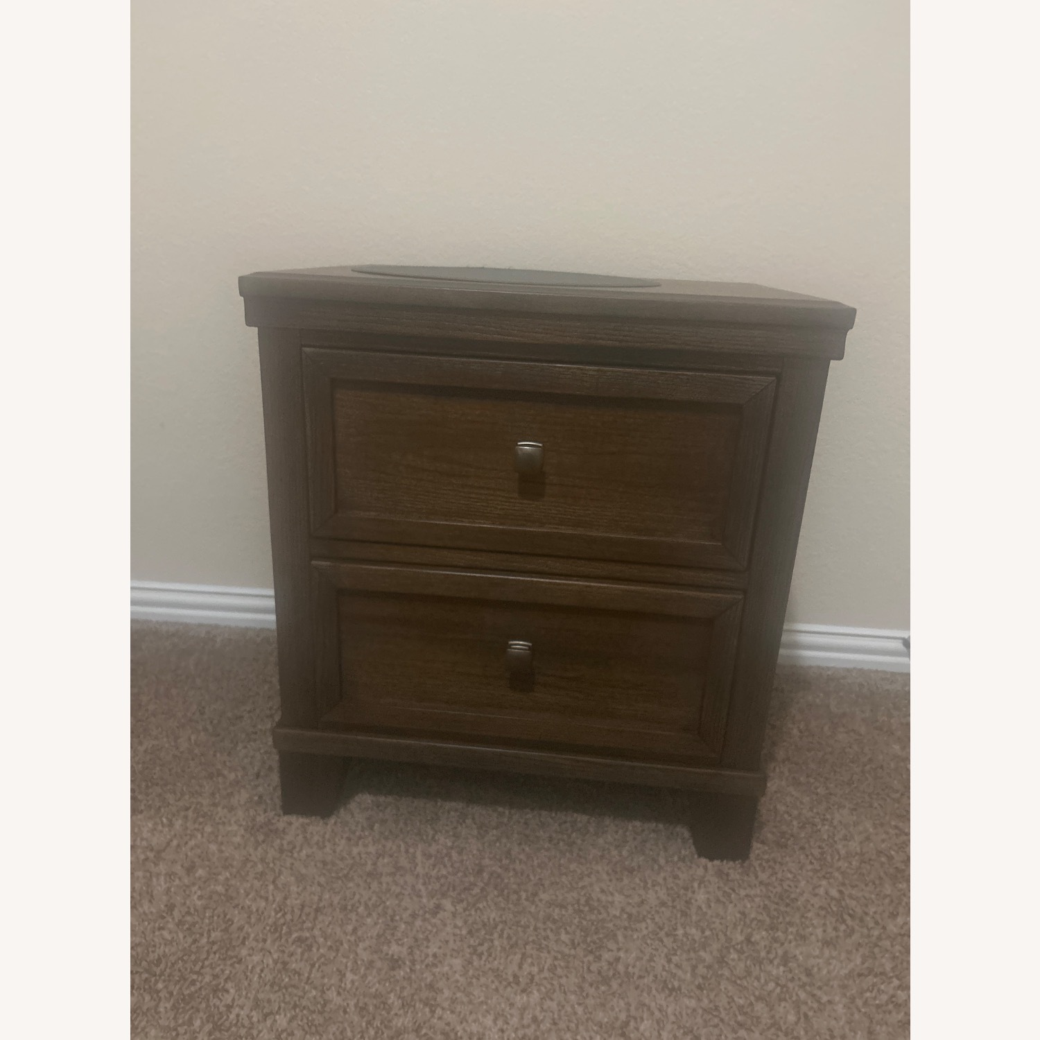 Ashley Furniture Dark Brown Wood Side Table - image-1