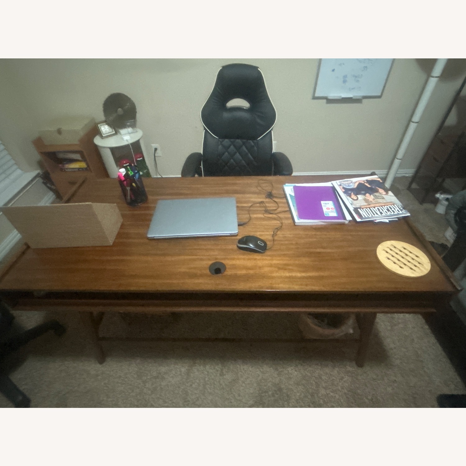 Vintage/Antique Dark Brown Desk - image-3