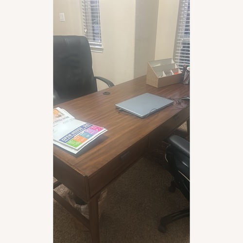 Used Vintage/Antique Dark Brown Desk for sale on AptDeco