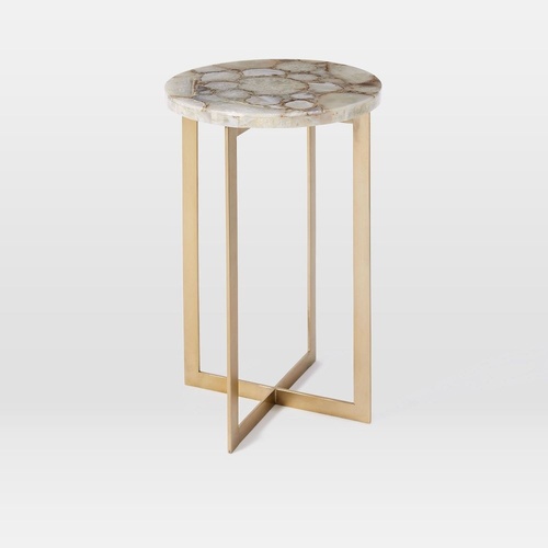 Used West Elm Agate Side Table (13") for sale on AptDeco