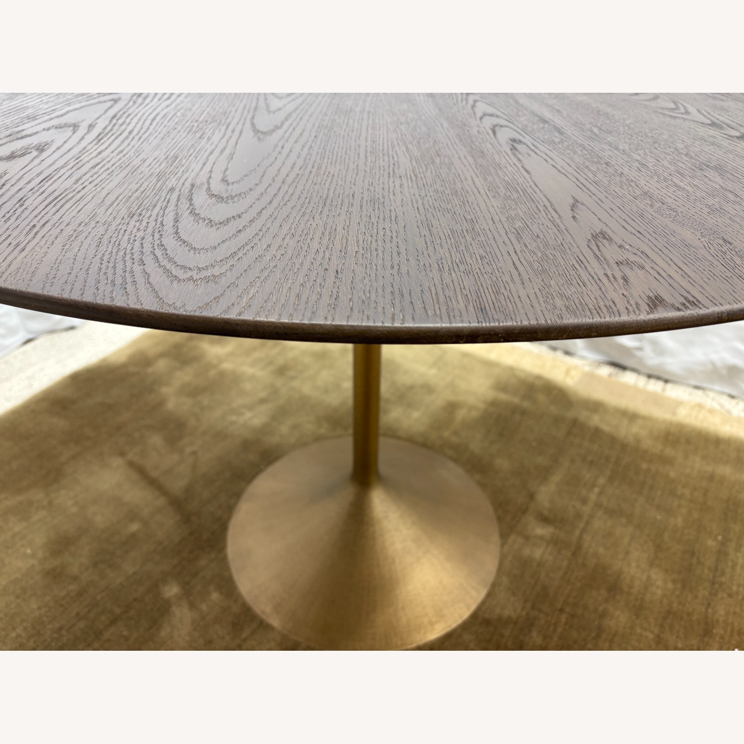 RH Aero Bistro Table 42" Oak | Antiqued Brass  - image-12