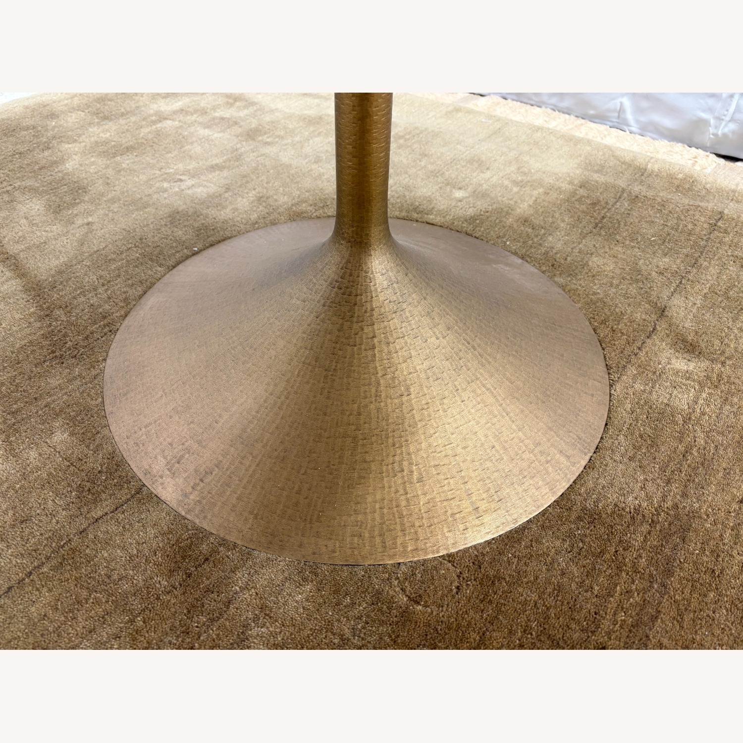 RH Aero Bistro Table 42" Oak | Antiqued Brass  - image-4