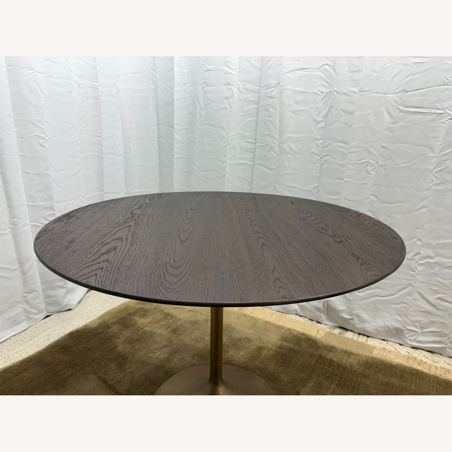 RH Aero Bistro Table 42" Oak | Antiqued Brass  - image-10