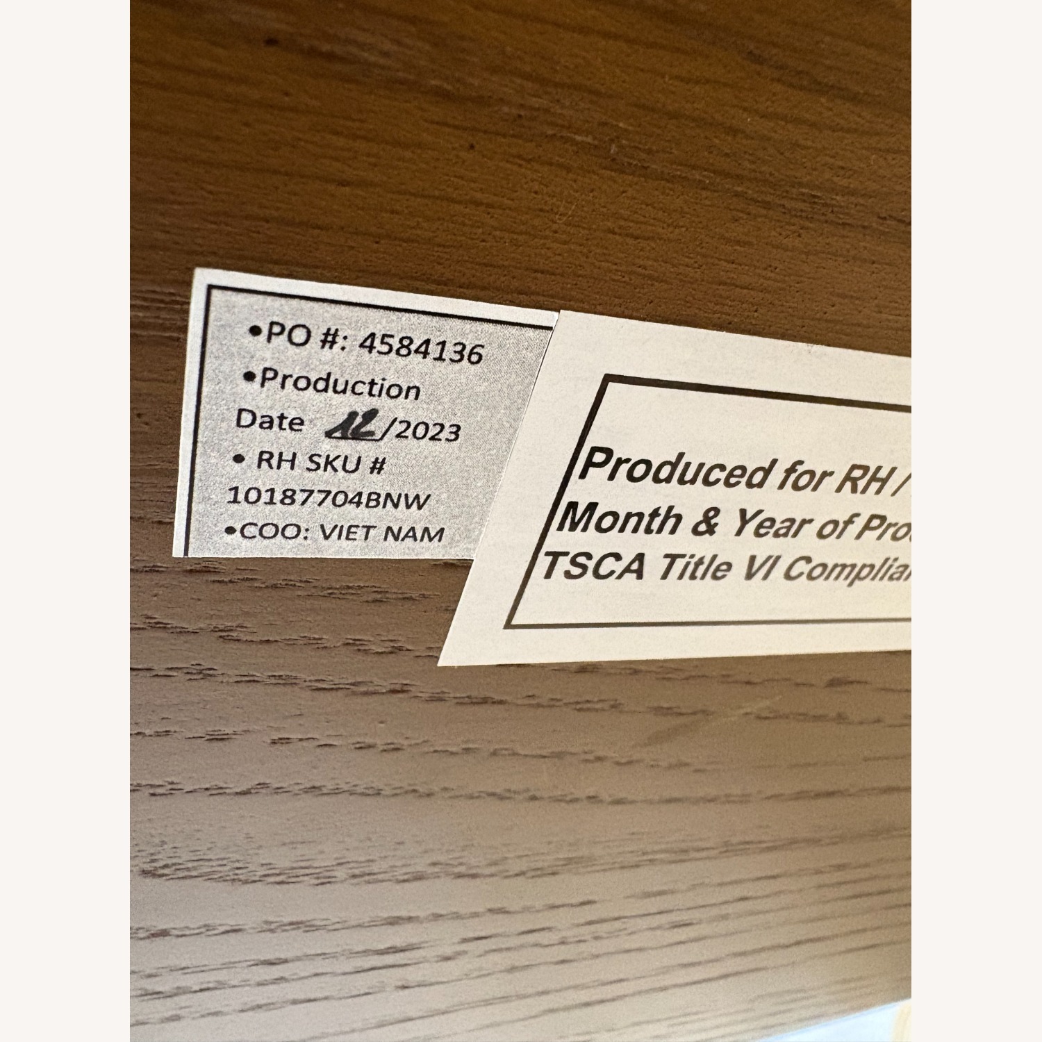 RH Aero Bistro Table 42" Oak | Antiqued Brass  - image-5