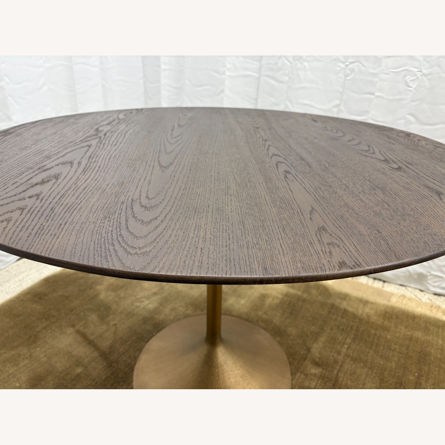 RH Aero Bistro Table 42" Oak | Antiqued Brass  - image-13