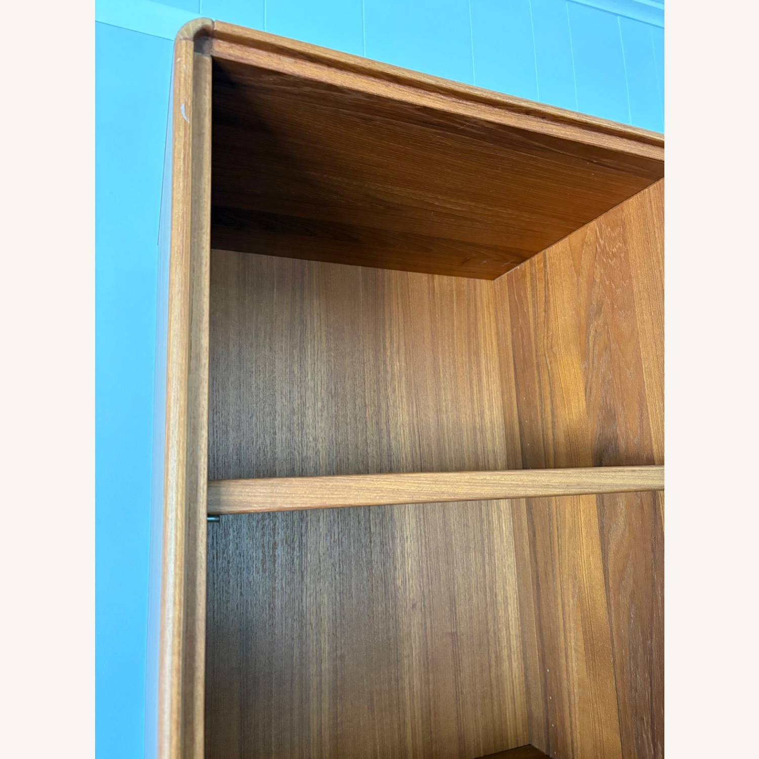 Mid Century Danish Modern Teak  Wood Bookcase - image-3